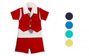 تیشرت و شلوارک کراوات‌دار