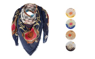 روسری قواره دار طرح Roberto Cavalli