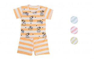 تیشرت و شلوارک راه‌ راه بچگانه