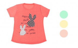 تیشرت دخترانه طرح خرگوش