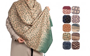 شال مخمل پاییزی