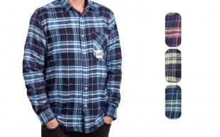 پیراهن پشمی چهارخانه Bershka