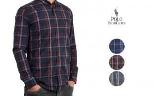 پیراهن چهارخانه مردانه طرح Polo