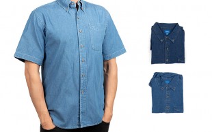 پیراهن جین آستین کوتاه Port & Company