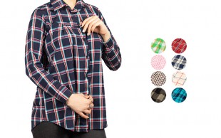 شومیز زنانه طرح چهارخانه