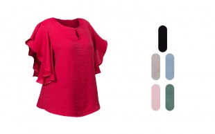 بلوز زنانه آستین چین دار