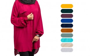 مانتو سرآستین پفکی