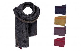 شال زنانه پلیسه لوگو LV