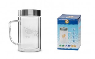 لیوان دمنوش دو جداره