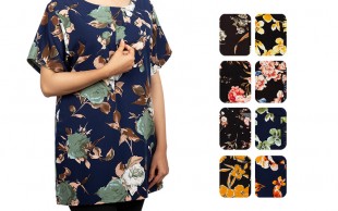 بلوز گلدار سایز بزرگ