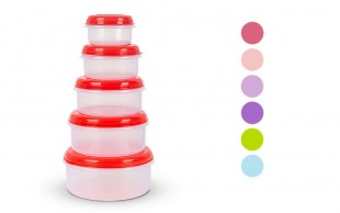 ظرف 5 تکه درب دار Kave plast