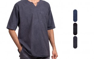 تیشرت مردانه یقه کوبایی Burberry