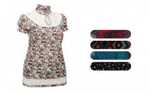 بلوز زنانه گیپور دار Mengyishang