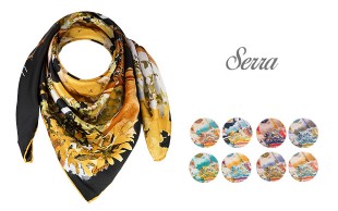 روسری ساتن ابریشم Serra