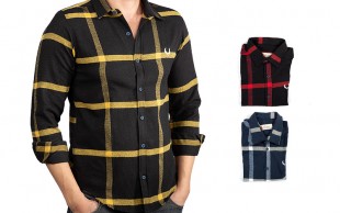 پیراهن چهارخانه درشت مردانه ALTIN