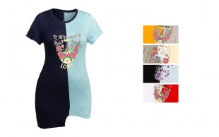 تیشرت زنانه طرح گل