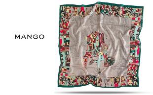 روسری پاییزه MANGO مدل Cubism