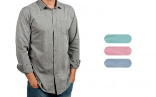 پیراهن آستین بلند ساده مردانه