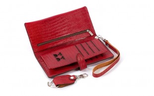 ست کیف پول و جاکلیدی زنانه چرم