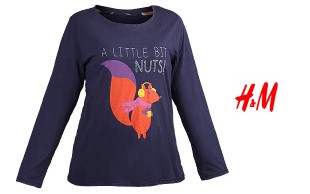 تیشرت طرح دار زنانه HM