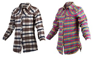 شومیز پاییزه زنانه Checkered