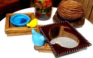 ورک شاپ ساخت آینه چرم دست دوز در هنر ماندگار پارسی