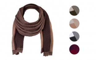 شال بافت زمستانی dichromatic