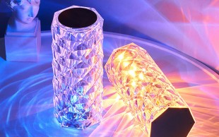 آباژور شارژی کریستالی Rose Table Lamp