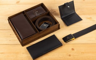 ست هدیه چرم طبیعی