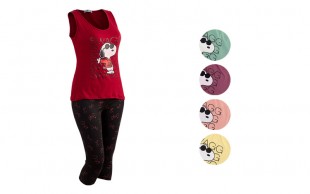 ست تاپ و شلوارک Snoopy