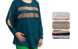 بلوز بافت زنانه آستین‌کیمونو‌