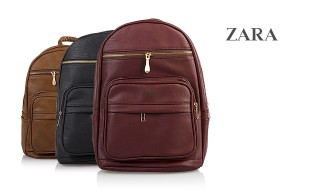 کیف کوله چرمی طرح ZARA