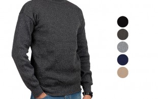 بافت یقه گرد مردانه