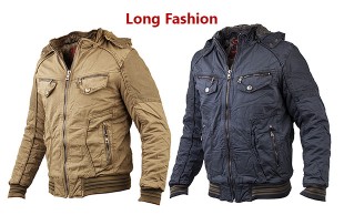 کاپشن کلاه دار Long Fashion