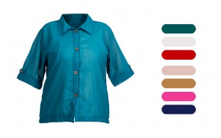 شومیز زنانه آستین پاگون کد 15686