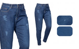 شلوار جین زنانه سایز بزرگ  sapiran