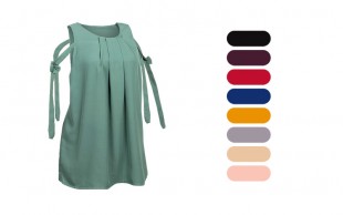 تاپ حریر جلو پلیسه