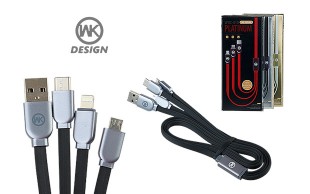 کابل سه سر WK مدل PLATINUM 
