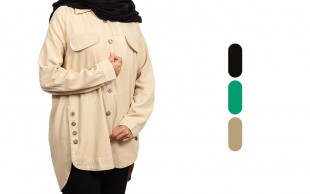 شومیز مانتویی کتان