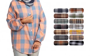 مانتو پشمی چهارخانه