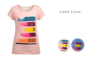 تیشرت آستین کوتاه Lara Lina