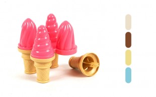 قالب بستنی ساز 4 عددی طرح بستنی قیفی