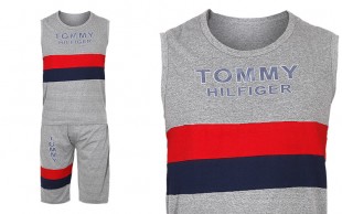 حلقه ای و شلوارک مردانه طرح TOMMY