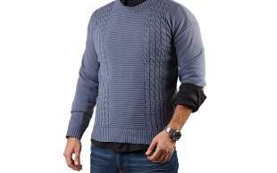 پلیور بافت طرح پیچ مردانه