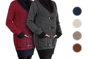 مانتو بافت جلو بسته VELVET VILLAINS