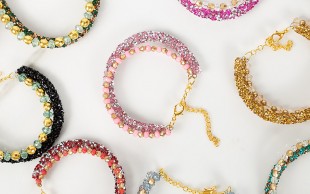 دستبند طرح کریستال