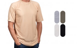 تیشرت مردانه بیسکویتی طرح ZARA