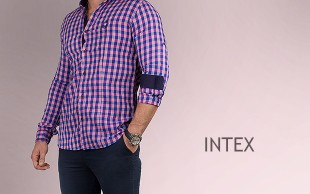 پیراهن چهارخانه INTEX مدل 158