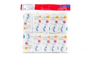 بسته ده عددی دستمال کاغذی 100 برگ دی تا