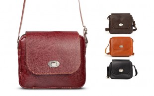 کیف دوشی زنانه چرم طبیعی